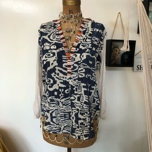 Anthropologie Tiny brand multi pattern shirt
